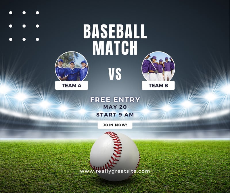 Free and customizable baseball templates