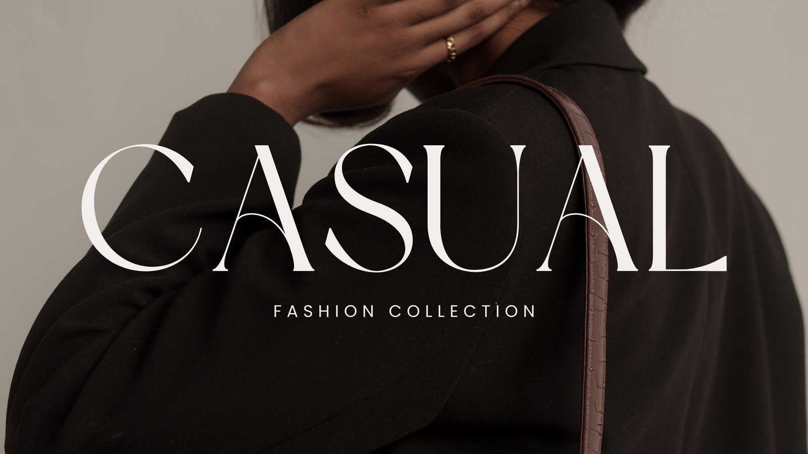 Brown Minimalist Casual Fashion Collection Presentation