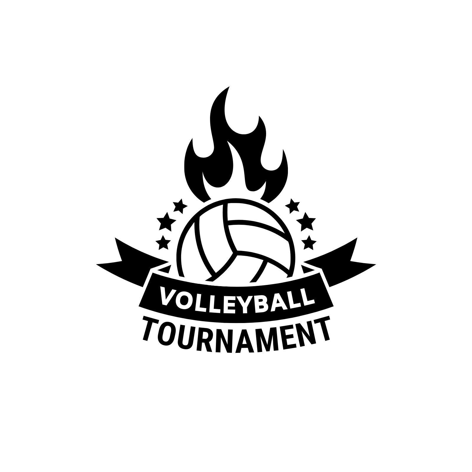 Free customizable volleyball logo templates