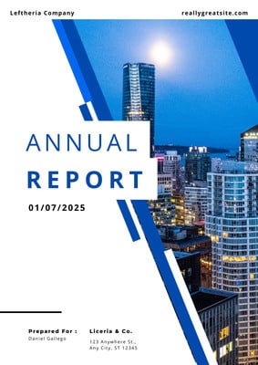 Free, custom printable annual report templates | Canva