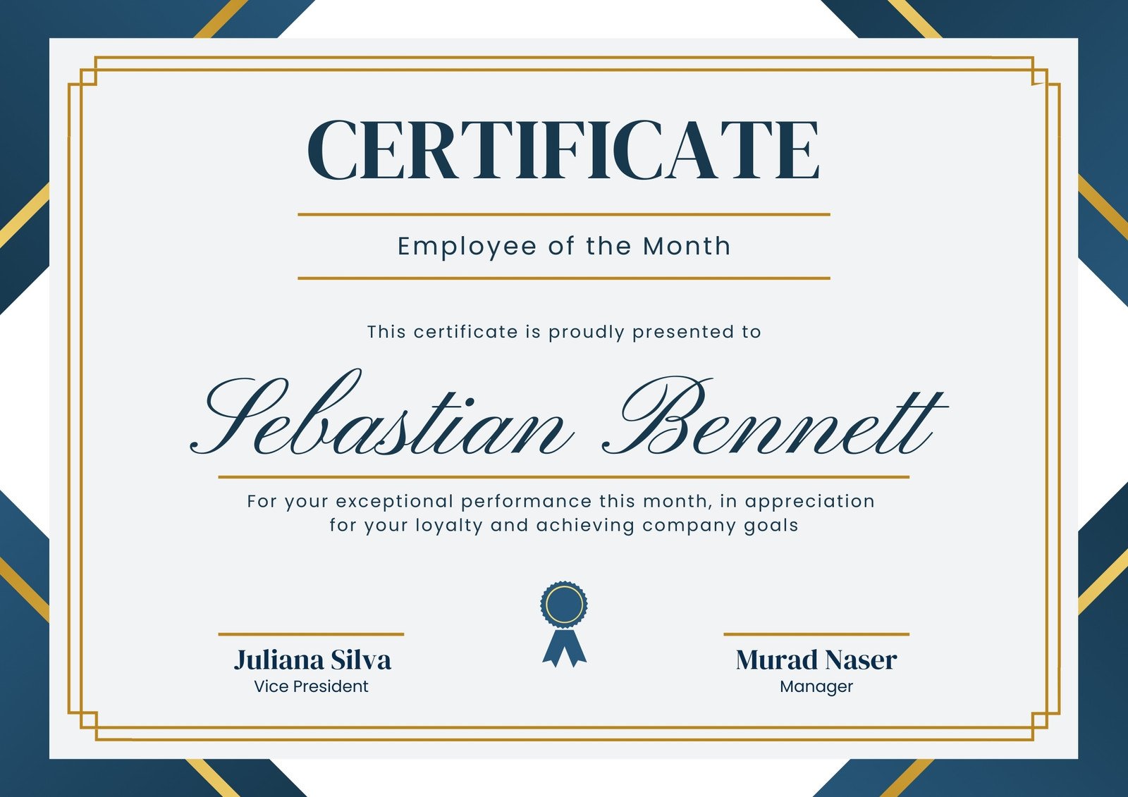 Employee Of The Year Certificate Template Free Employ - vrogue.co