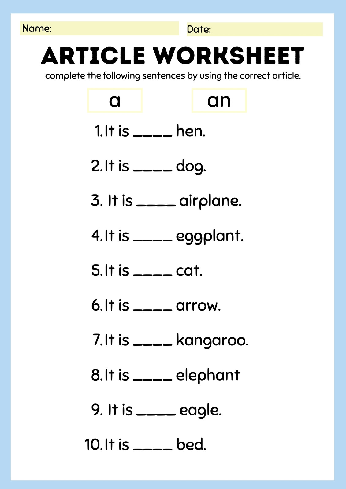 page 7 free english worksheet templates 100 customizable canva