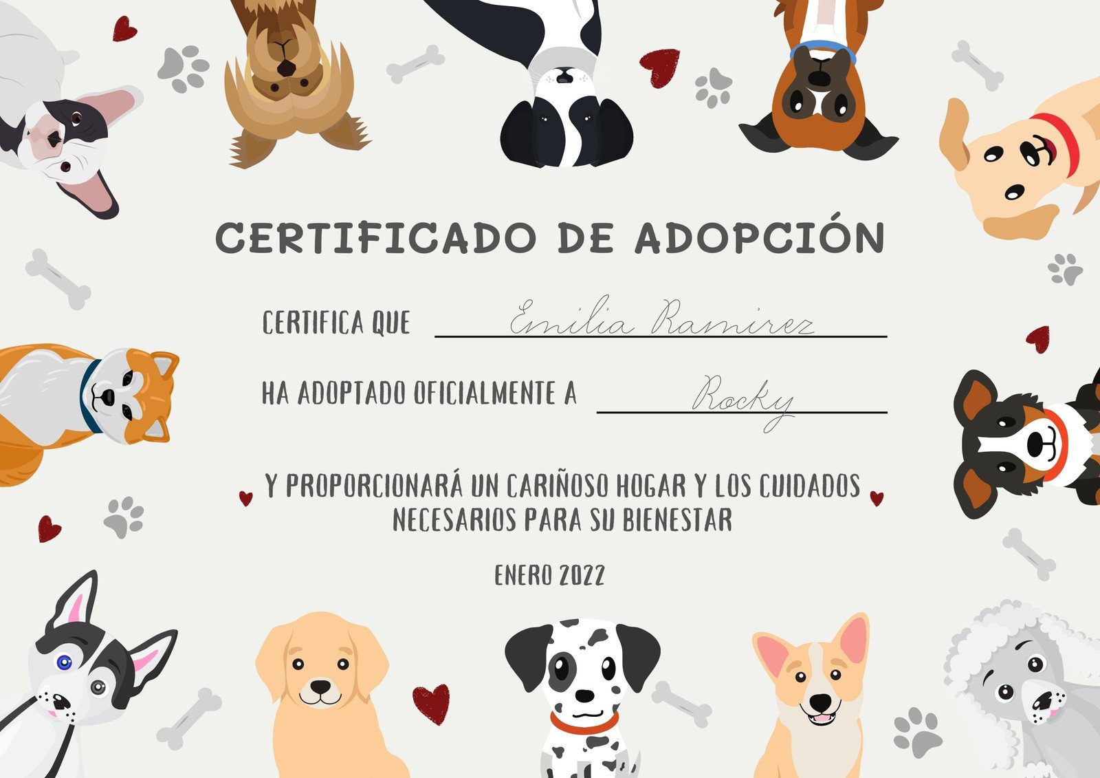 Barbero De Ultramar Menagerry Carta De Adopcion Para Mascotas Especificar Persona Enferma 8557