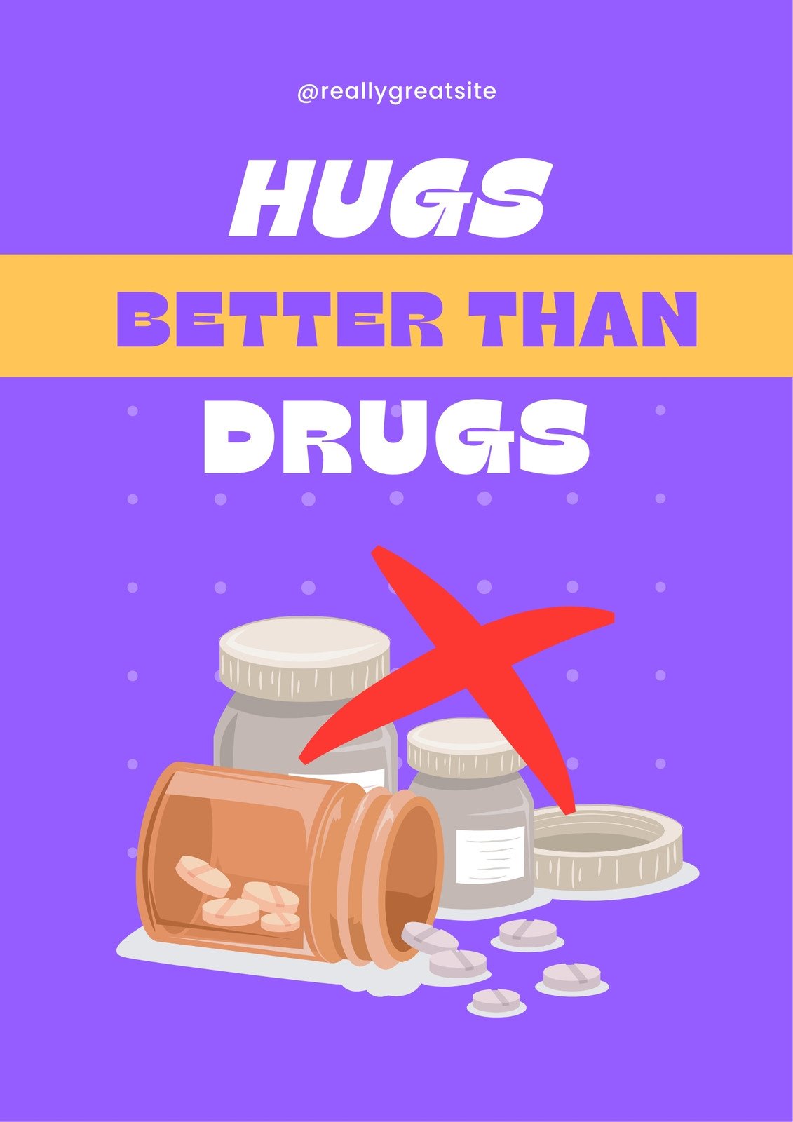 Free printable custom drug awareness poster templates Canva