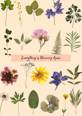 Free customizable, printable floral poster templates | Canva