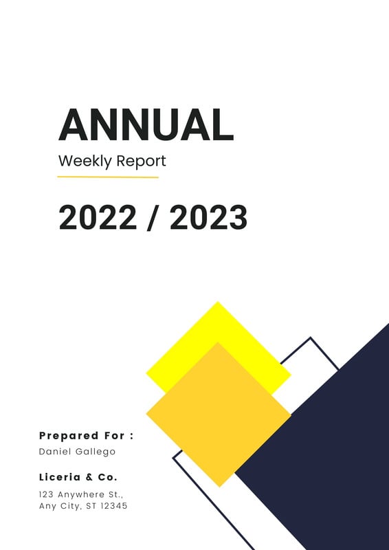 Free, custom printable annual report templates | Canva