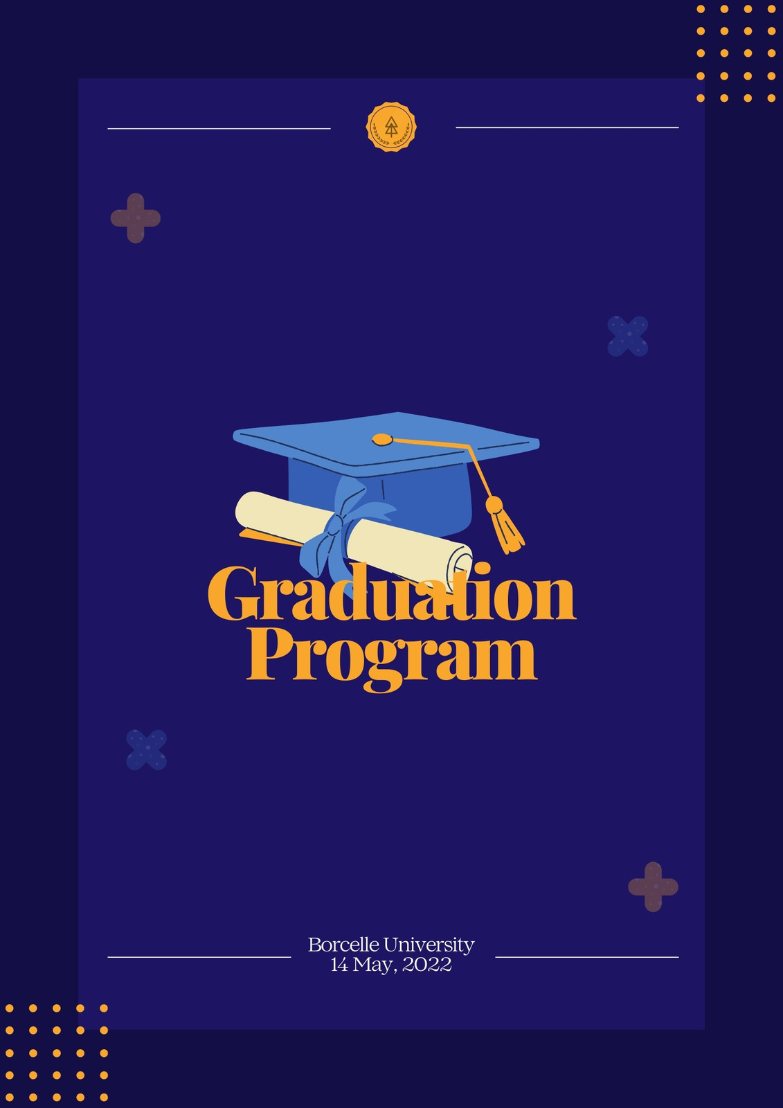 graduation program cover ideas