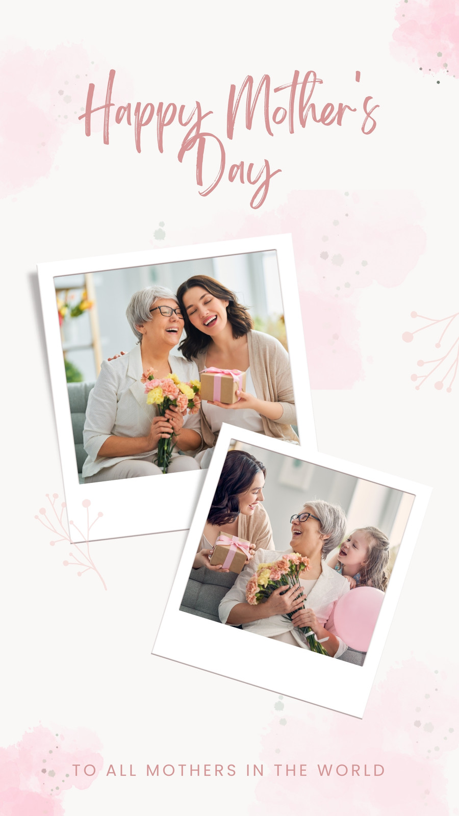 Free and customizable mothers day templates