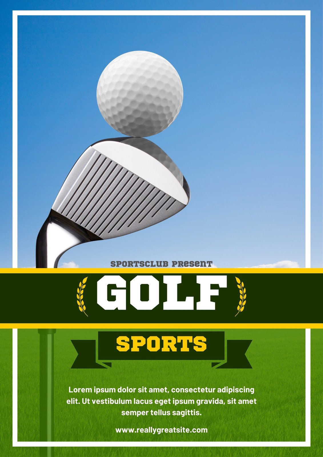 Golf Flyer Vector Art, Icons, and Graphics for Free Download