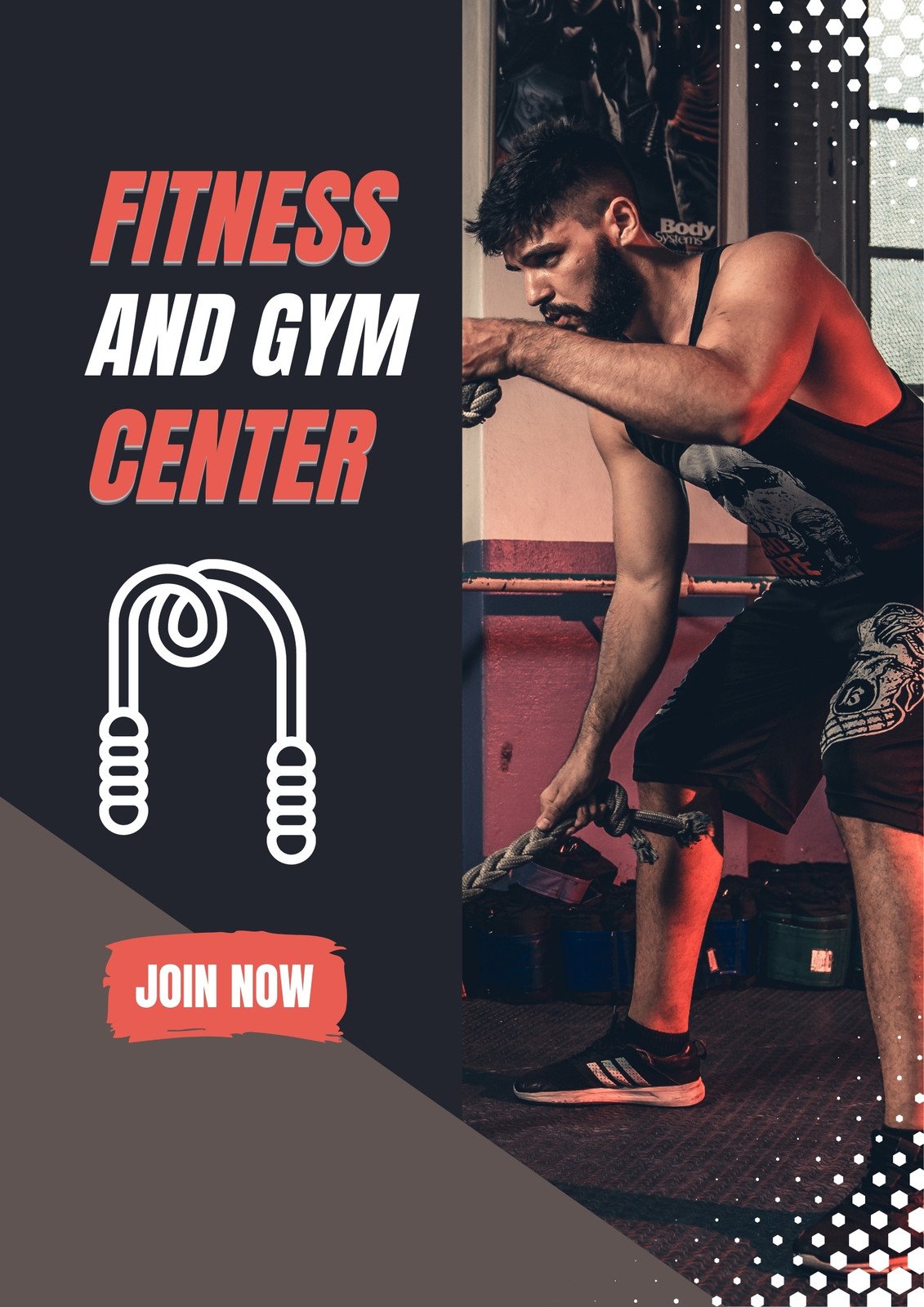 Free printable and customizable gym poster templates