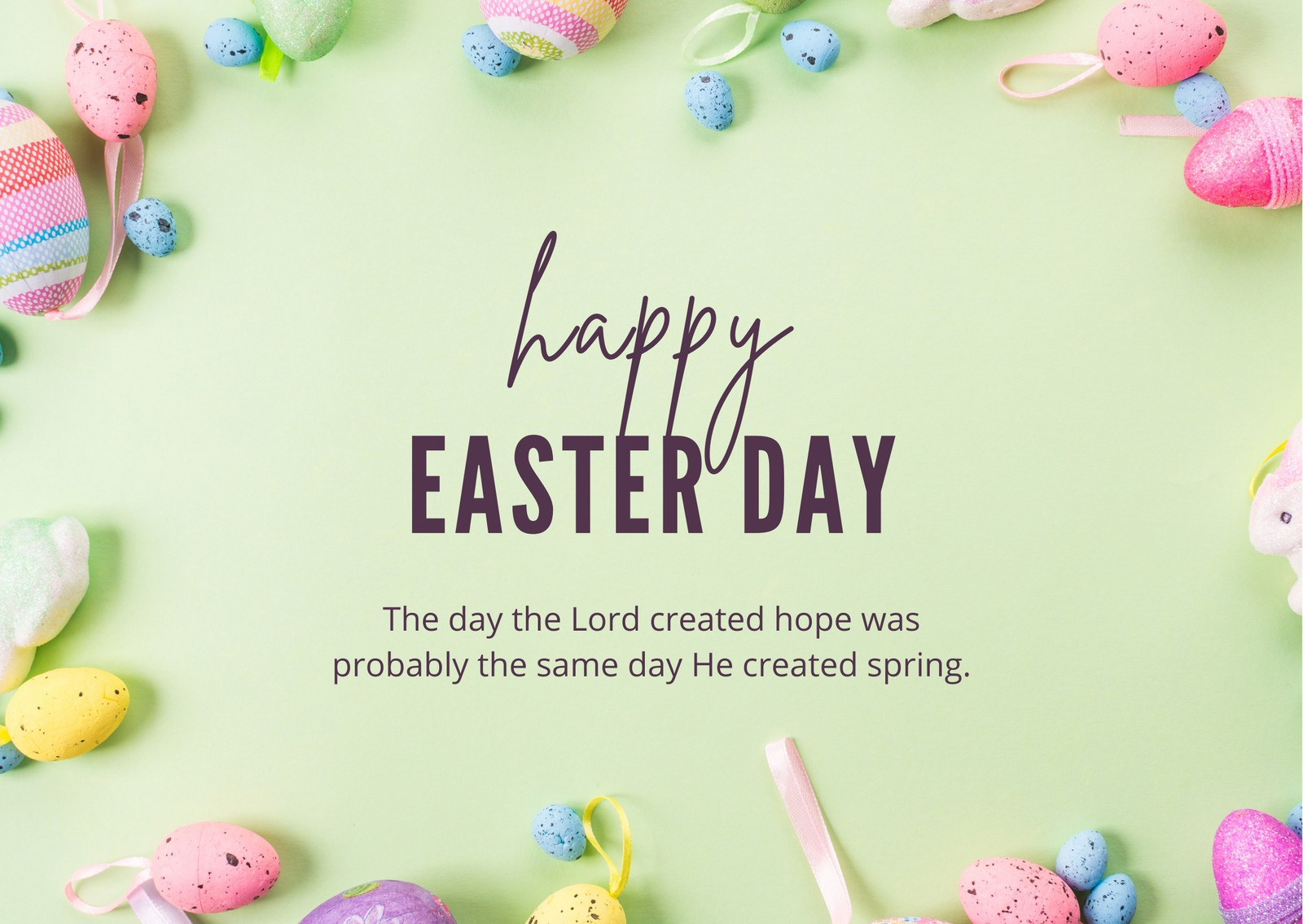 Free printable, customizable Easter card templates