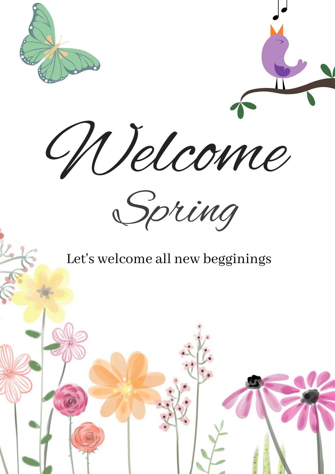 Welcome Spring (Flyer)