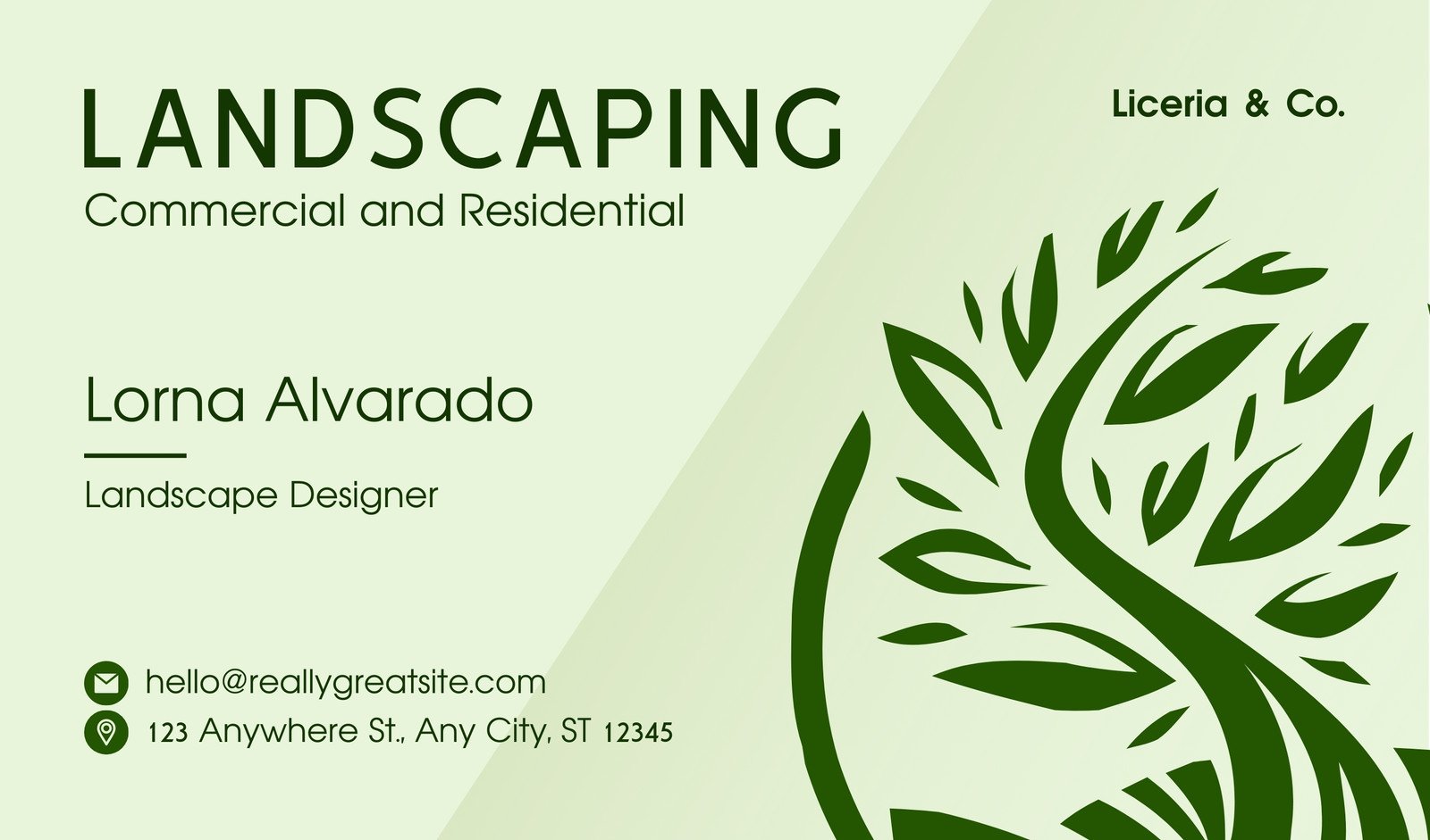 Free, printable custom landscaping business card templates | Canva