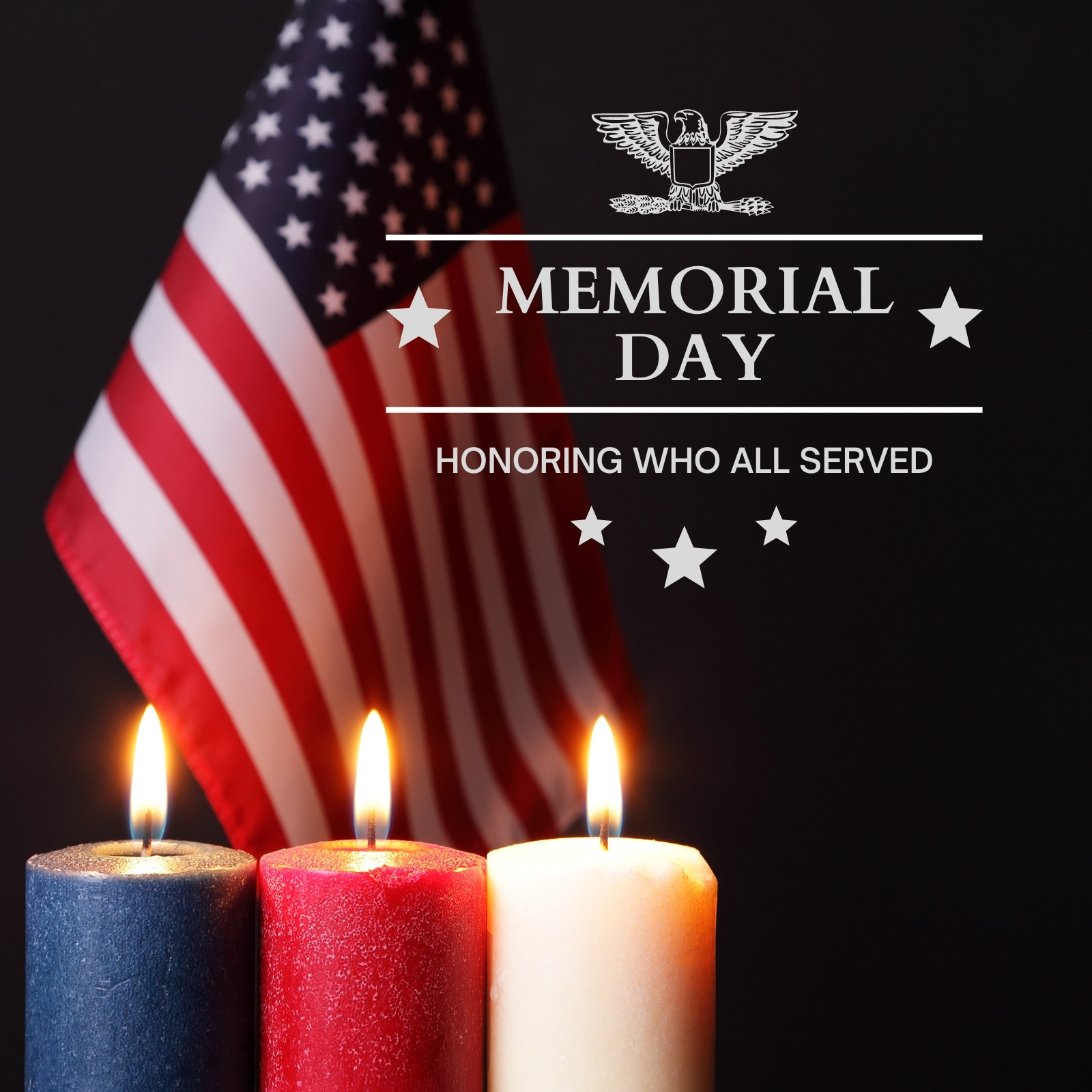 Memorial Day Thank You For Your Service Graphic Design - Memorial