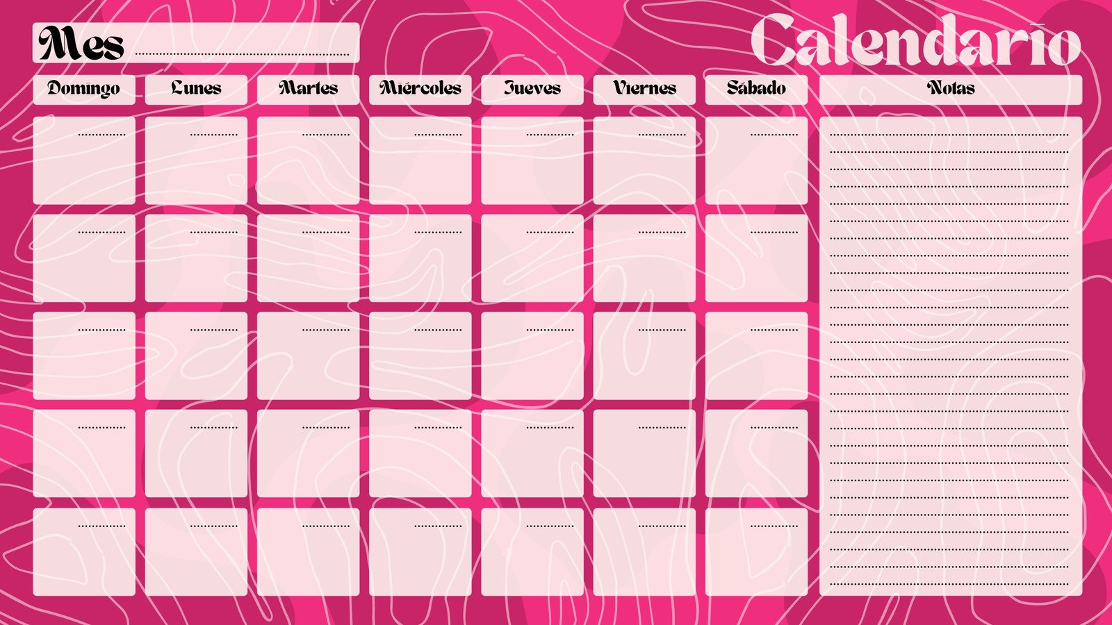 Calendario Mes A Mes Plantillas de calendarios gratis | Canva