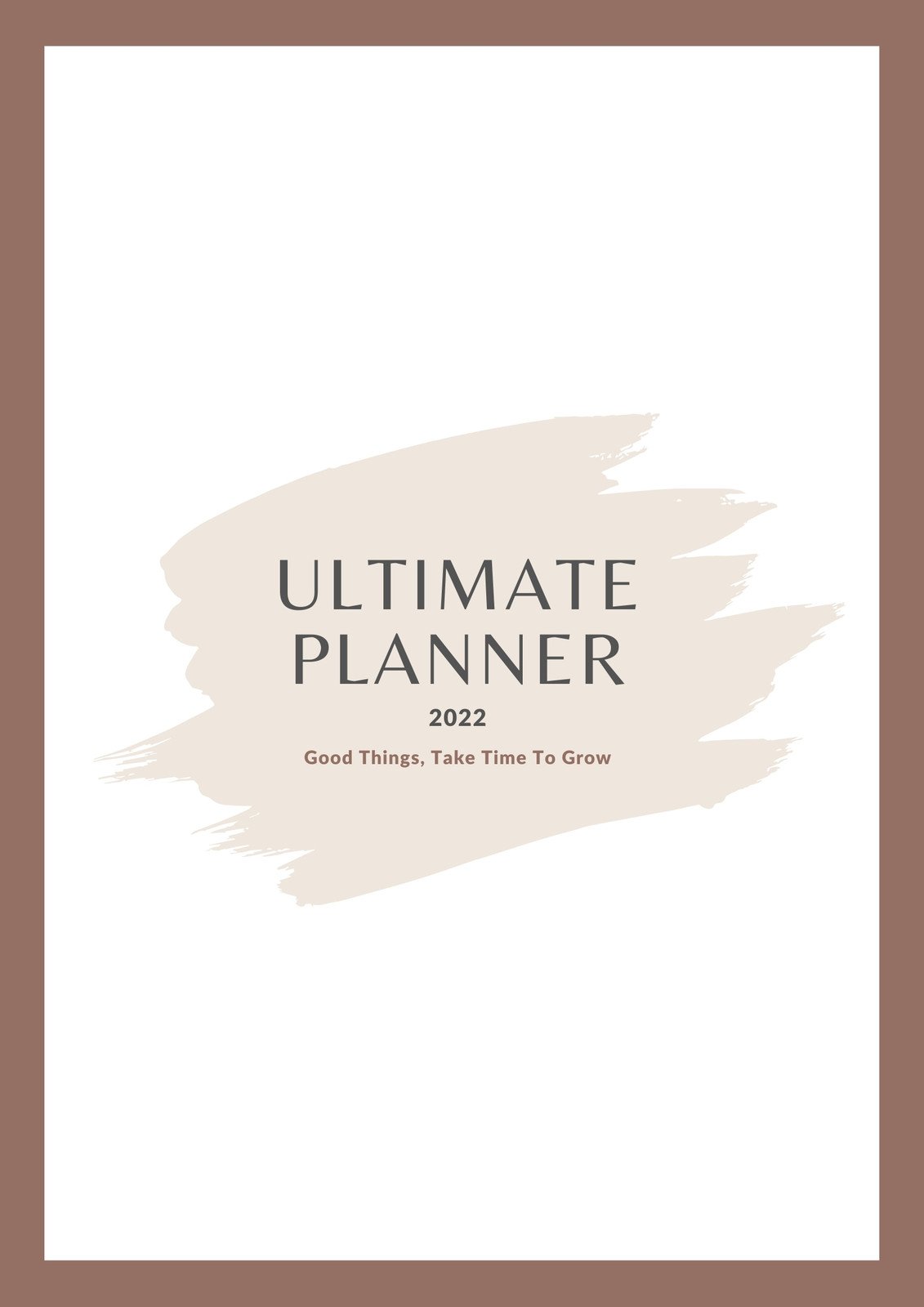 Elegant Planner Cover Design