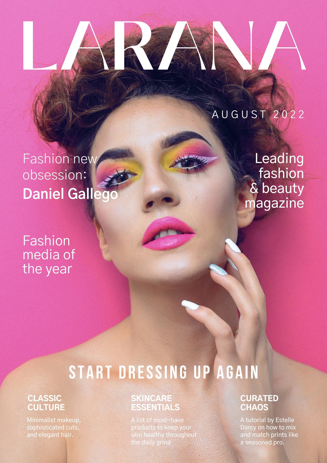 Page 3 - Free, printable, editable fashion magazine cover templates