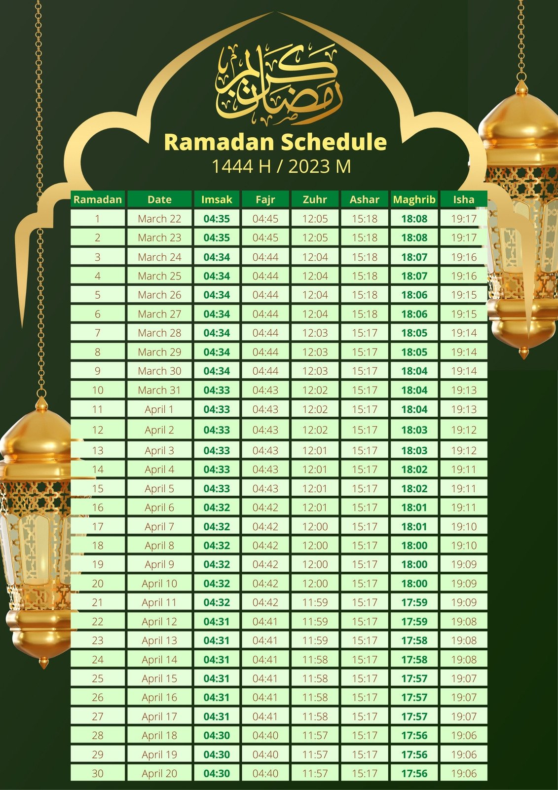 Ramadan Calendar for Children Personalized, Ramadan Calendar With