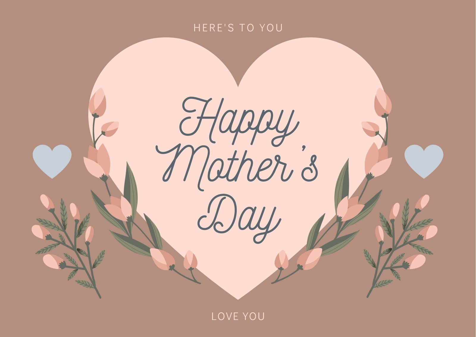 Vintage Mother's Day With Floral Decoration