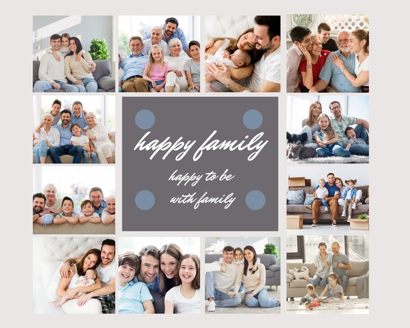 Free and customizable family photo collage templates | Canva