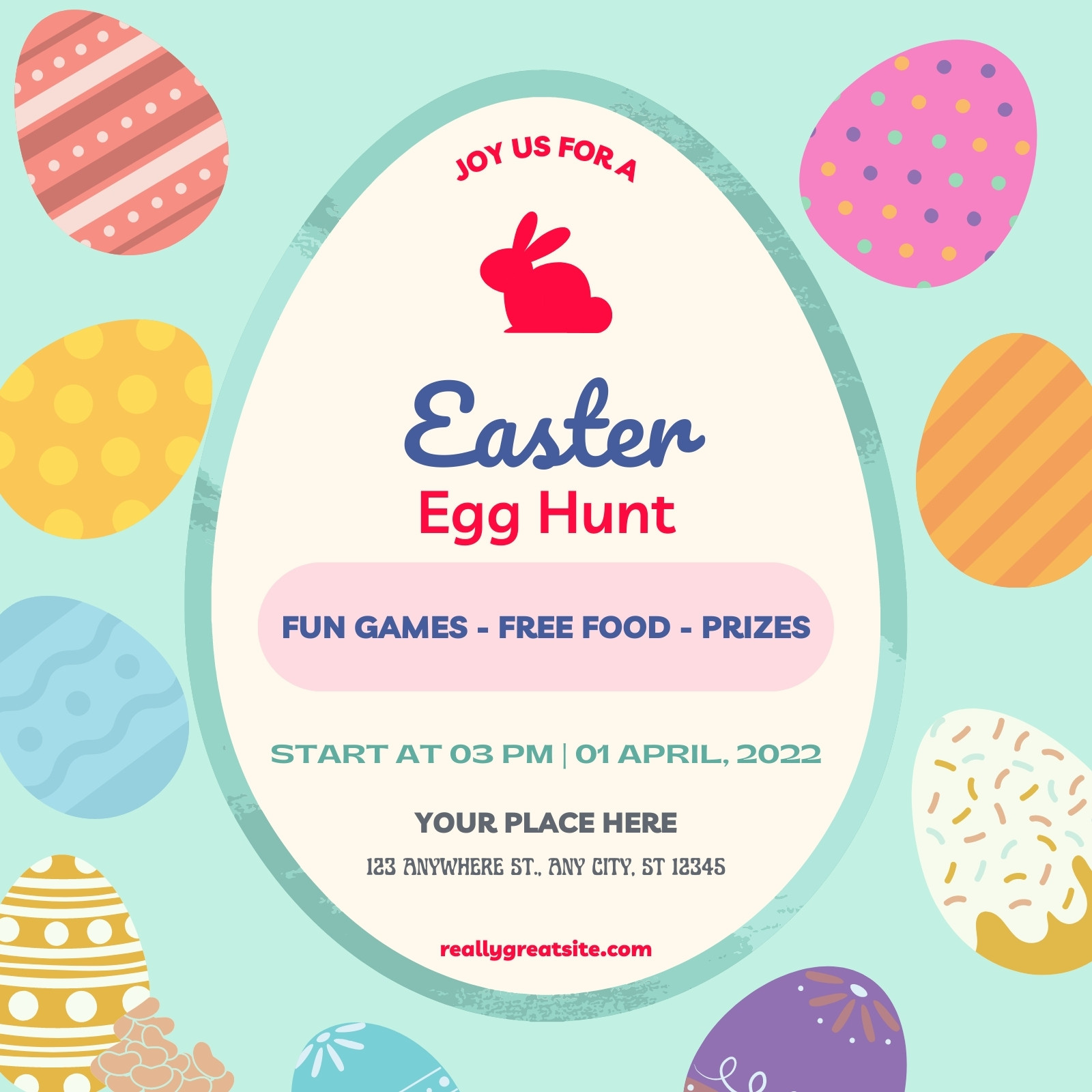 Free and customizable easter egg templates