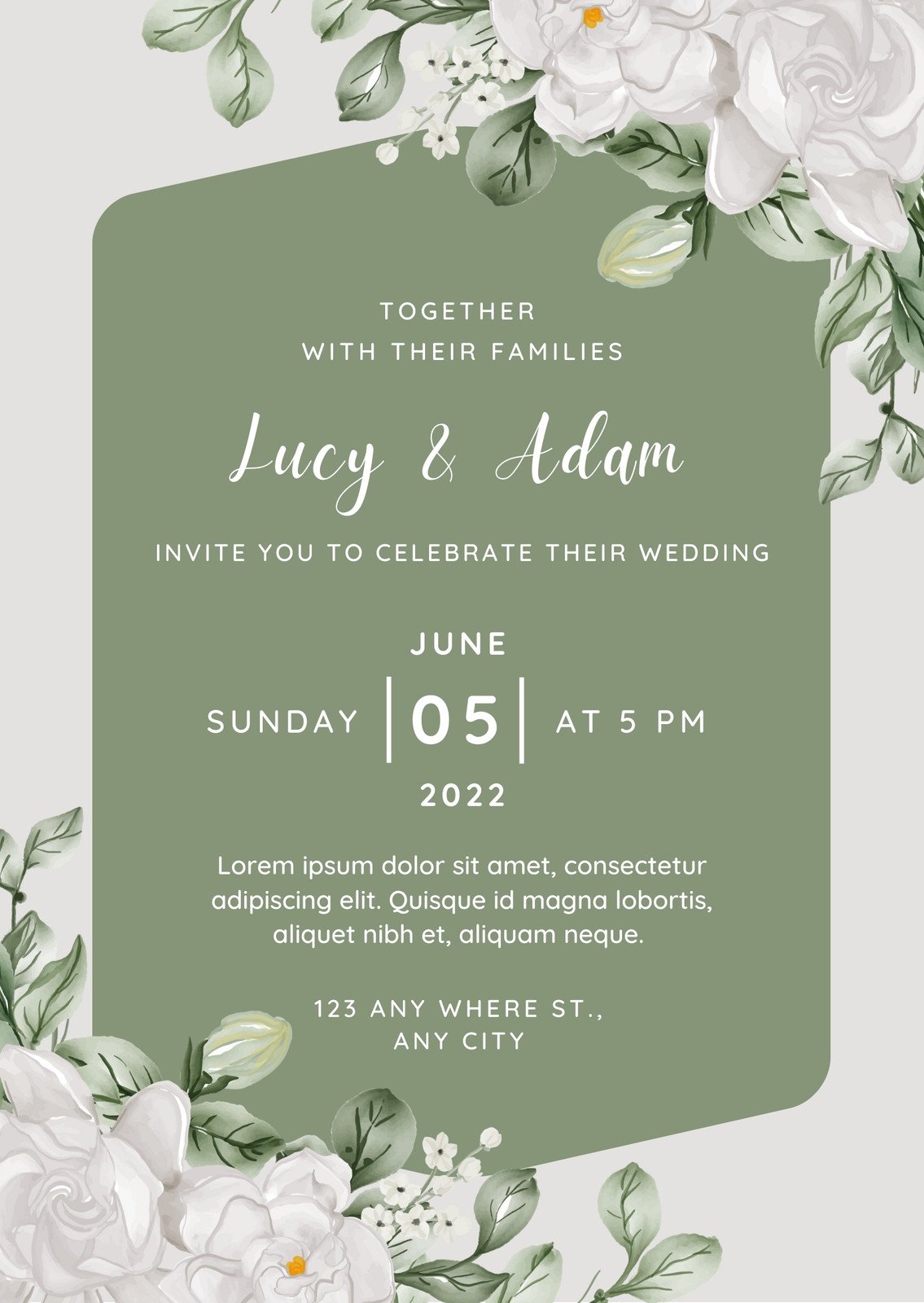 wedding invitation templates to customize for free | canva
