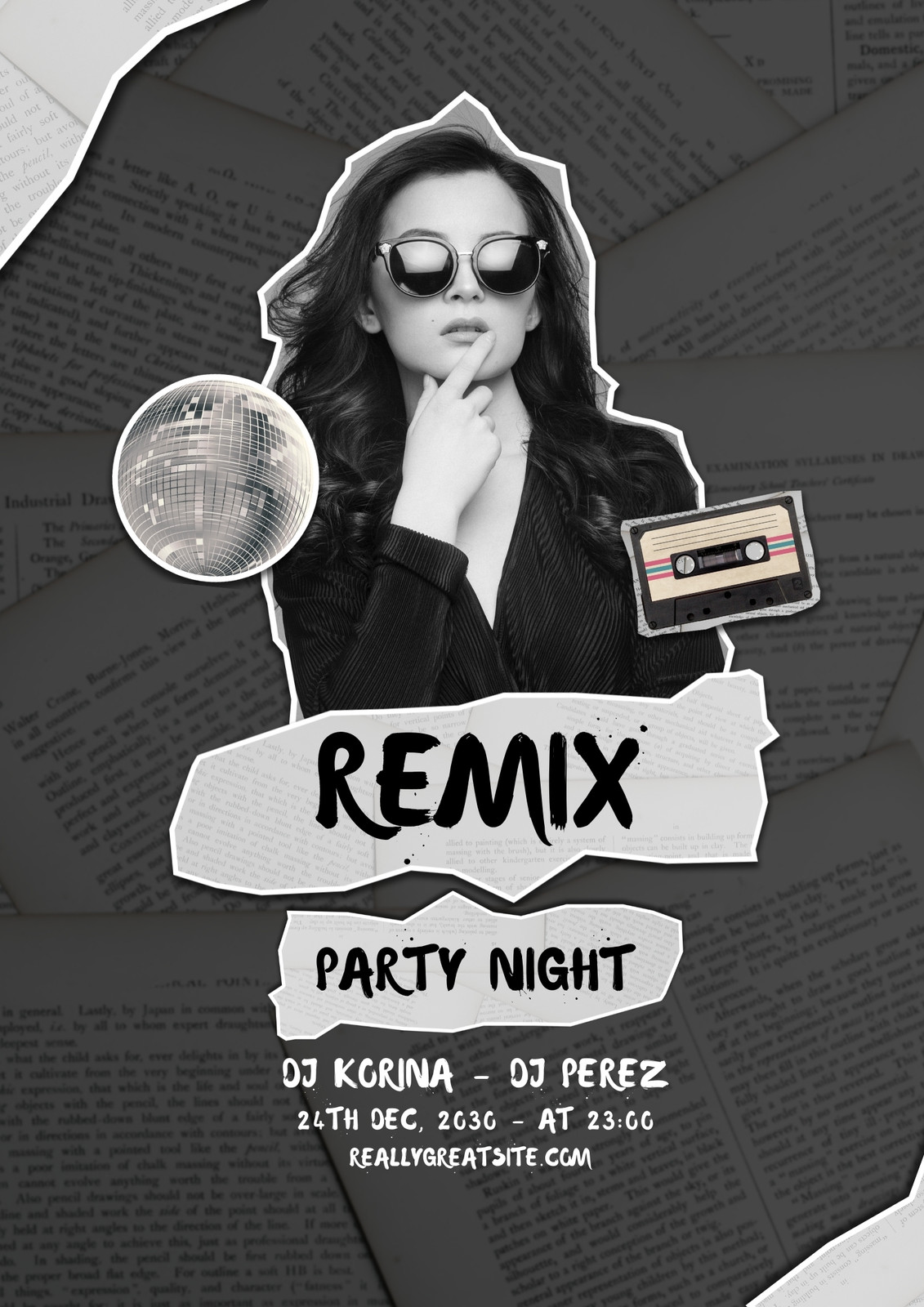 Throwback Thursdays Retro Night Club Flyer Template