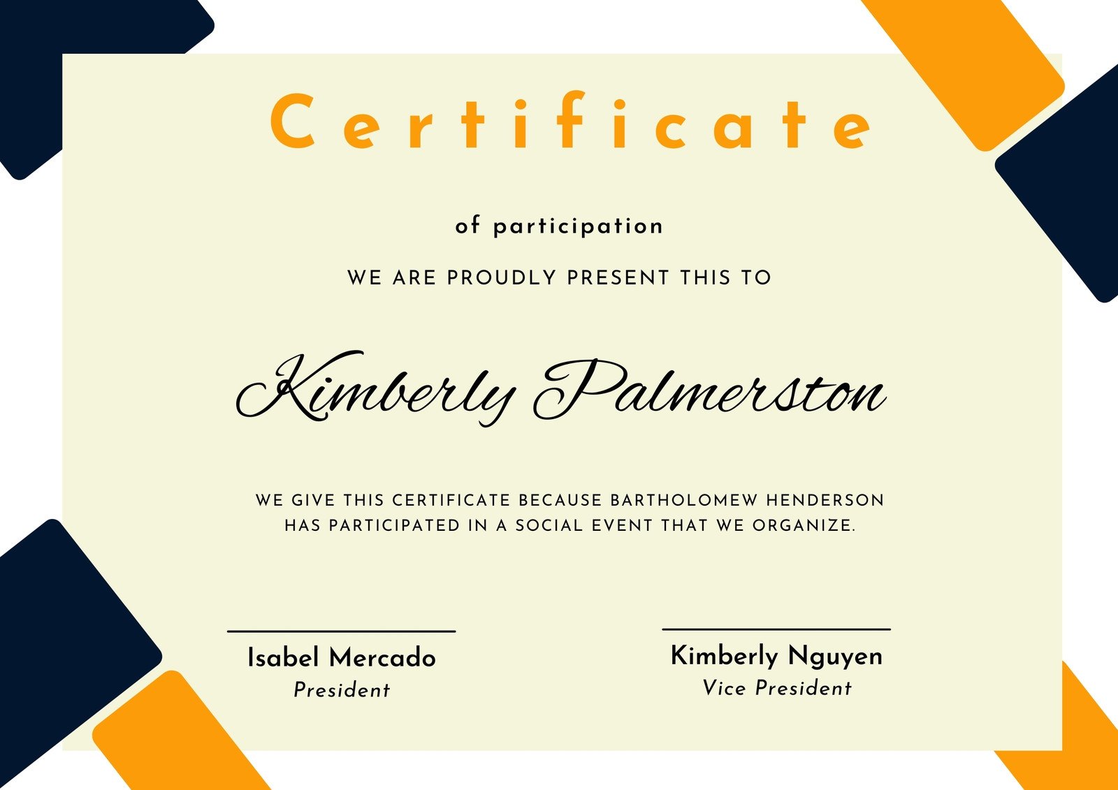 Perfect Attendance Certificate Template Free