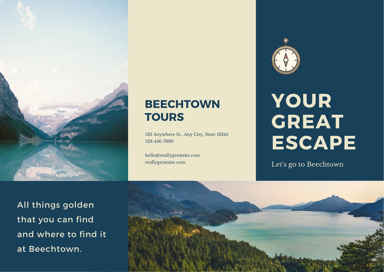 tour package brochure template free