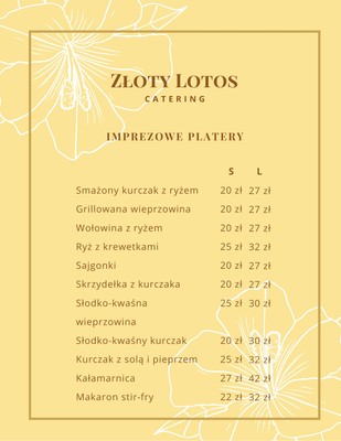 Szablony I Wzory Kart Menu Dla Restauracji Z Chi Sk I Orientaln Kuchni