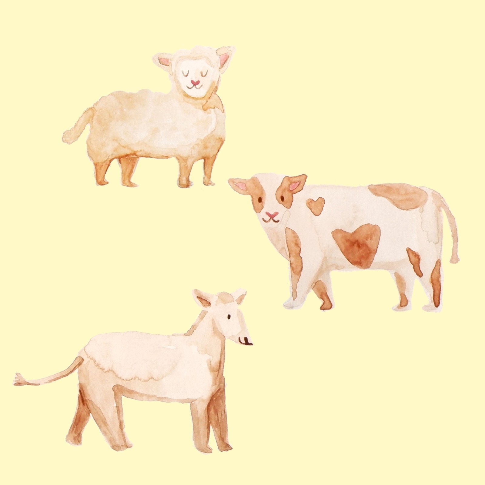 Free and customizable cow wallpaper templates