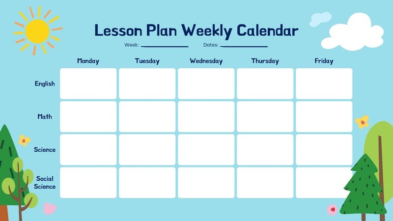 Free, printable, customizable weekly calendar templates | Canva