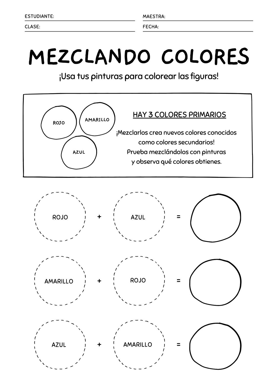 Sint Tico Dibujos Para Colorear Con Colores Primarios Y