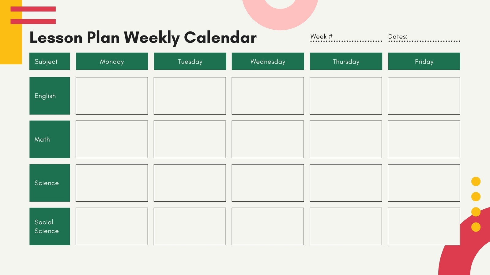 plan on it: calendar