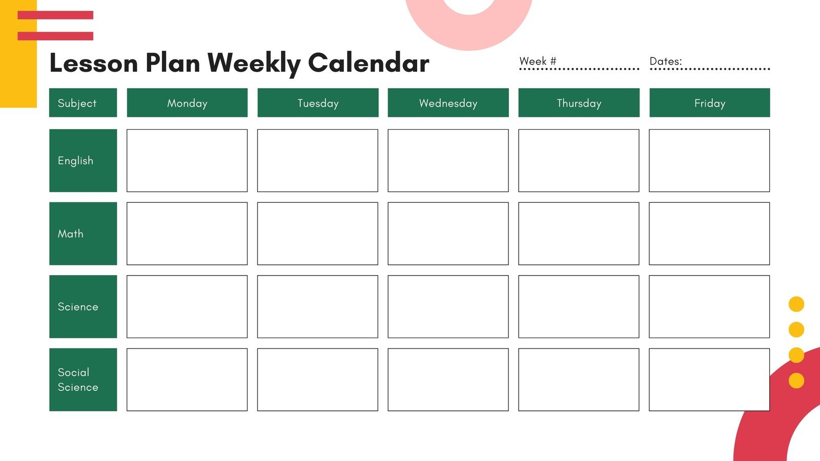 free printable customizable weekly calendar templates canva