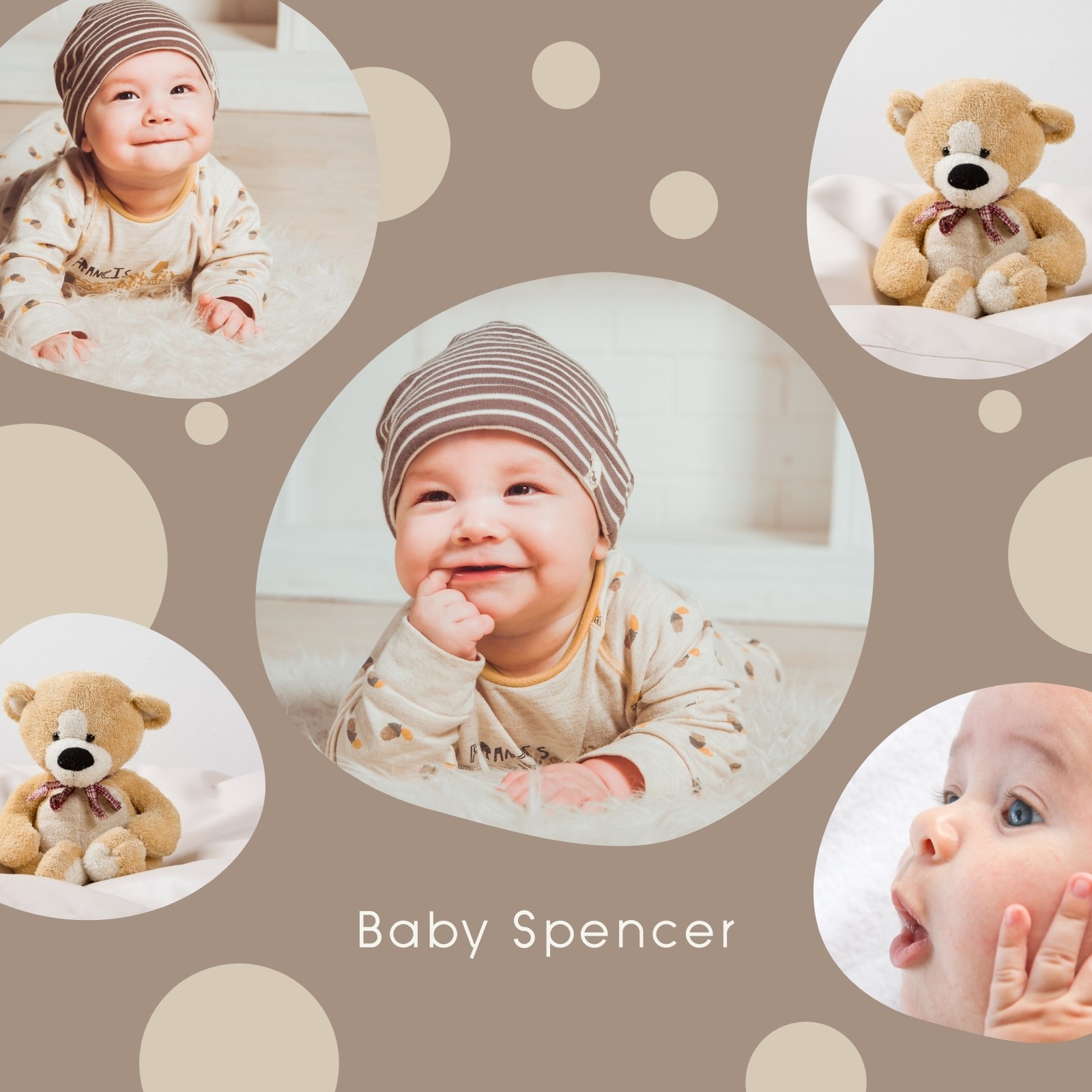 Page 2 - Free and customizable baby photo collage templates