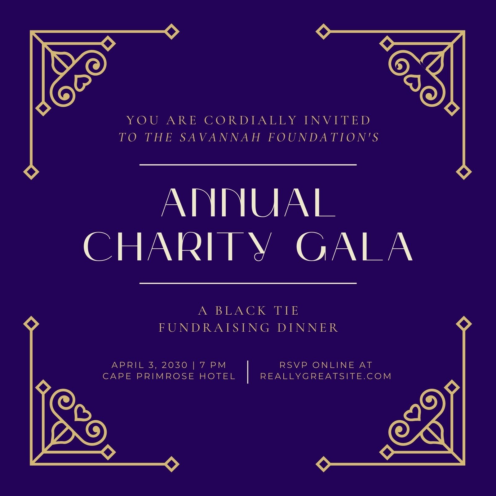 Customize 22+ Gala Invitations Templates Online - Canva With Regard To Free Dinner Invitation Templates For Word