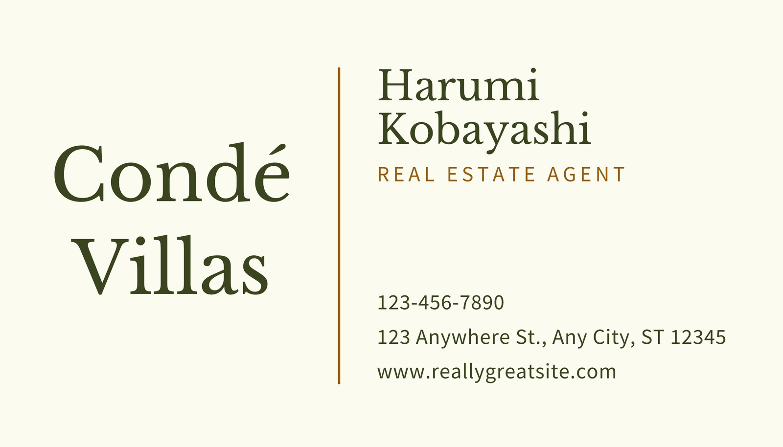 Free custom printable real estate business card templates  Canva Intended For Real Estate Business Cards Templates Free