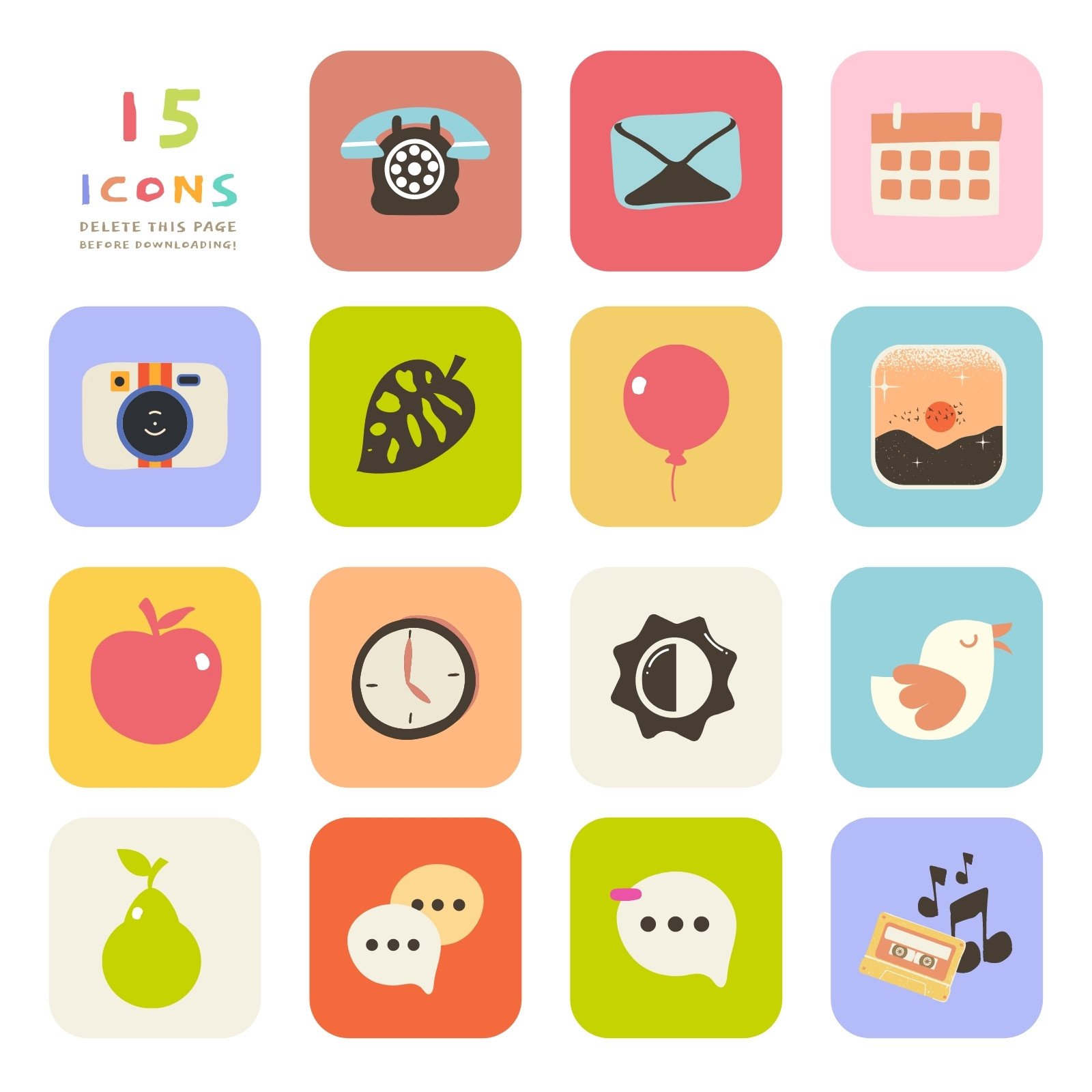 Kawaii icons - 2 Free Kawaii icons