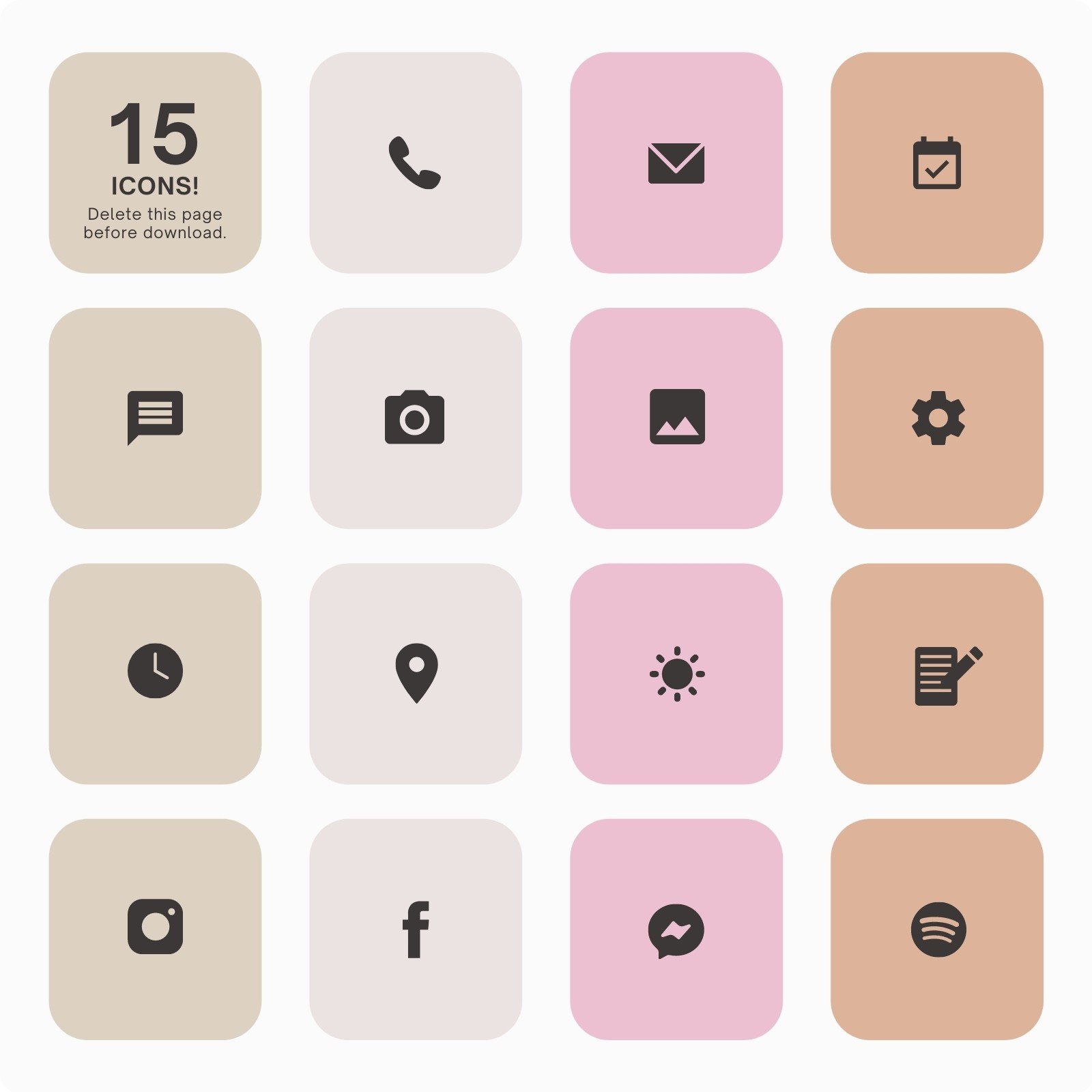 aesthetic pink shortcuts icon