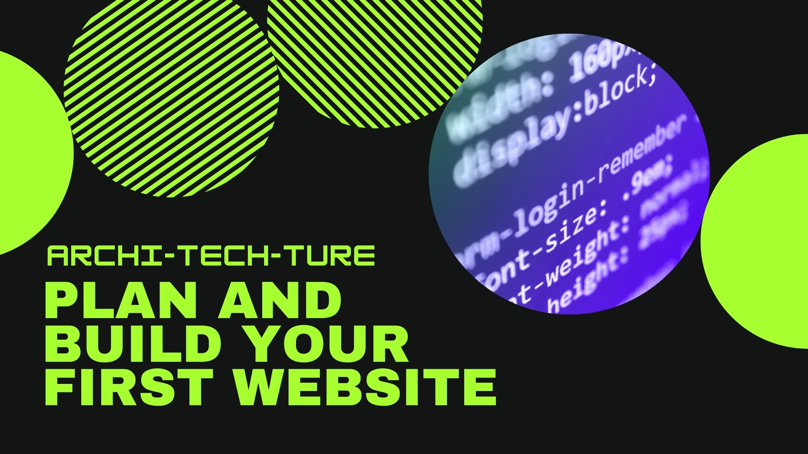Green and Black Geometric Techno Technology YouTube Thumbnail - Templates  by Canva