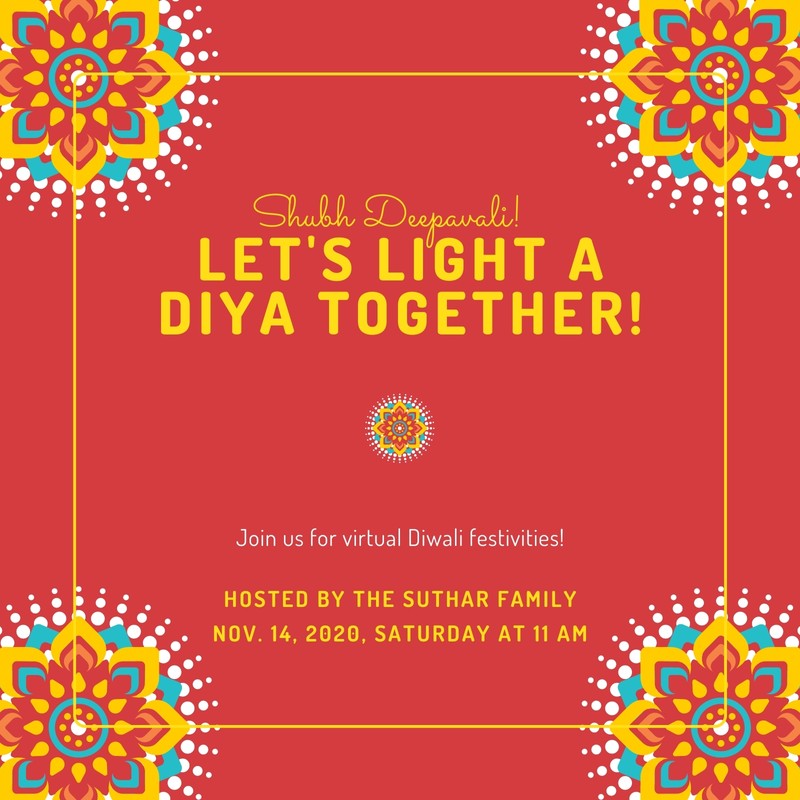 Free printable customizable Diwali invitation templates Canva