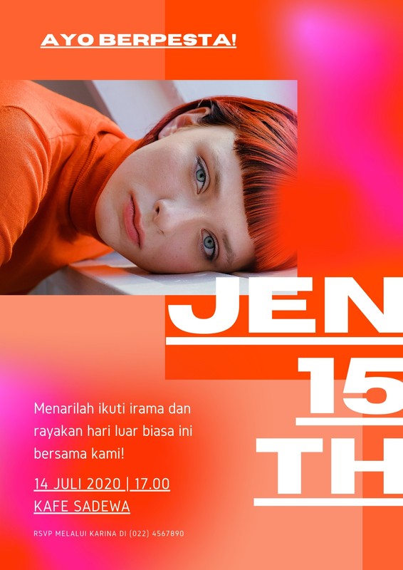 Pilih Desain Contoh Poster Ulang Tahun Keren Canva