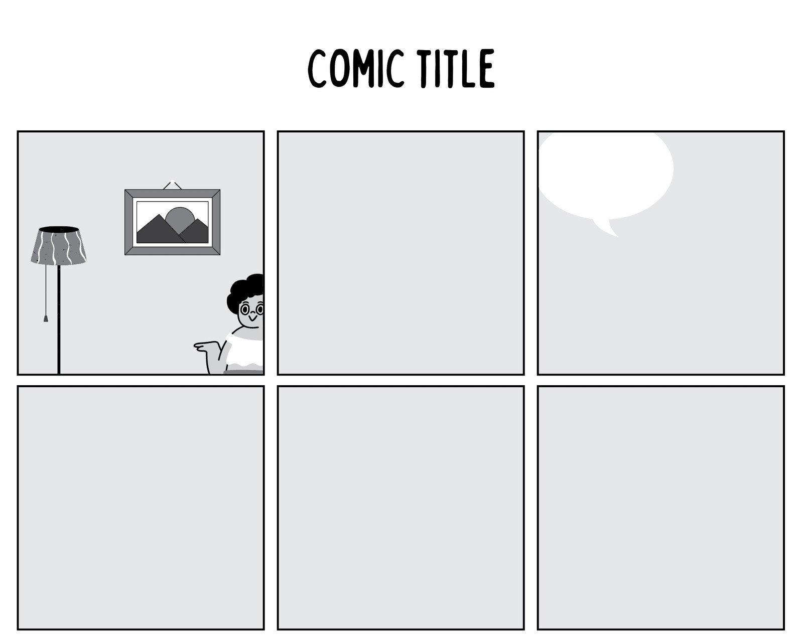Comic Book Templates ( Blank Comic Book Paper / Blank Novel Paper Templates  )