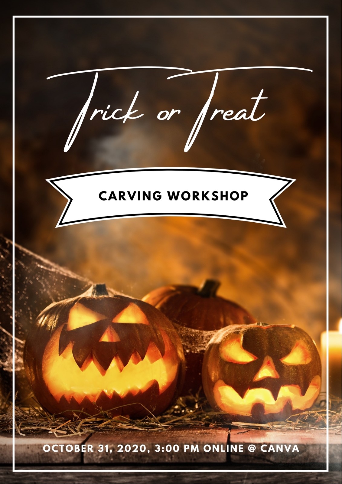 Free Printable Customizable Halloween Flyer Templates Canva