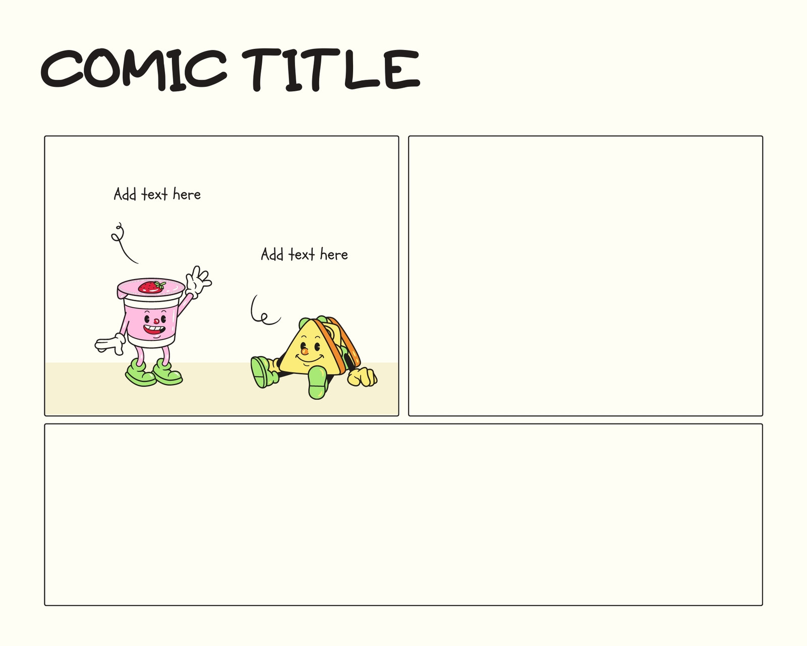 Free printable comic strip templates you can customize