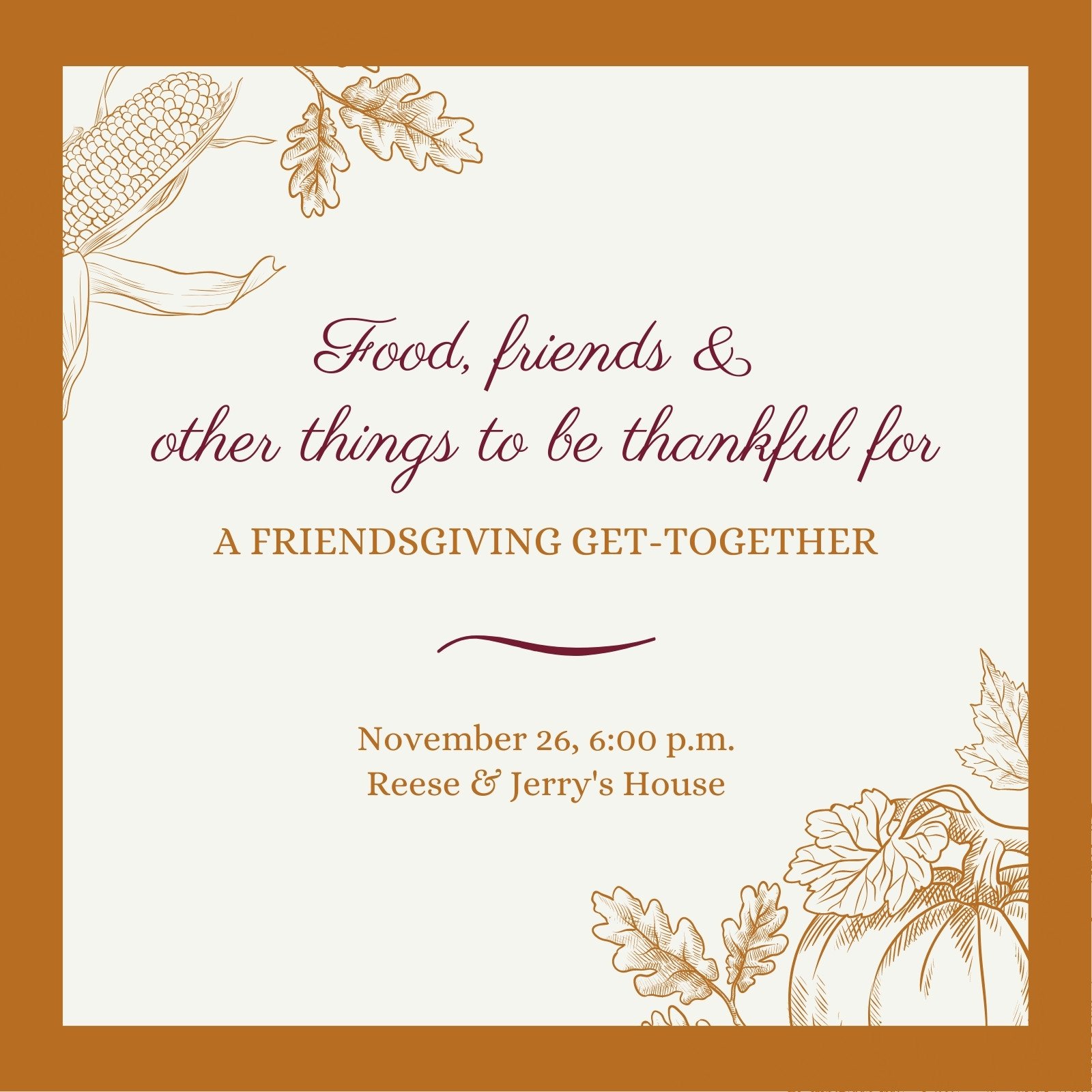 Free and printable get-together invitation templates | Canva