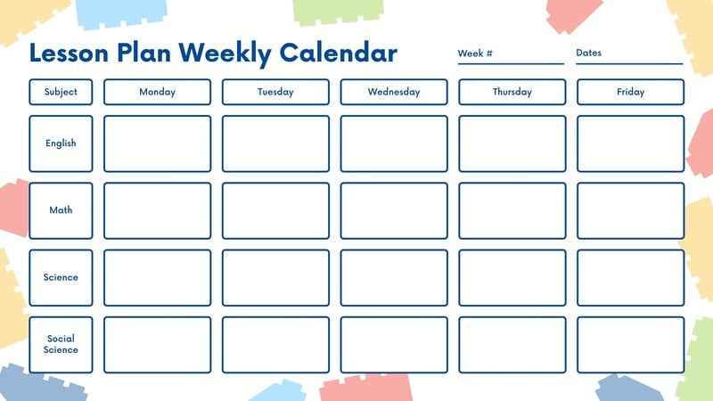 Free custom printable classroom calendar templates | Canva