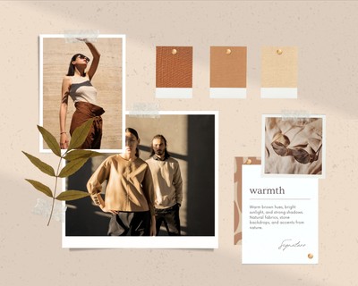 mood board collage template