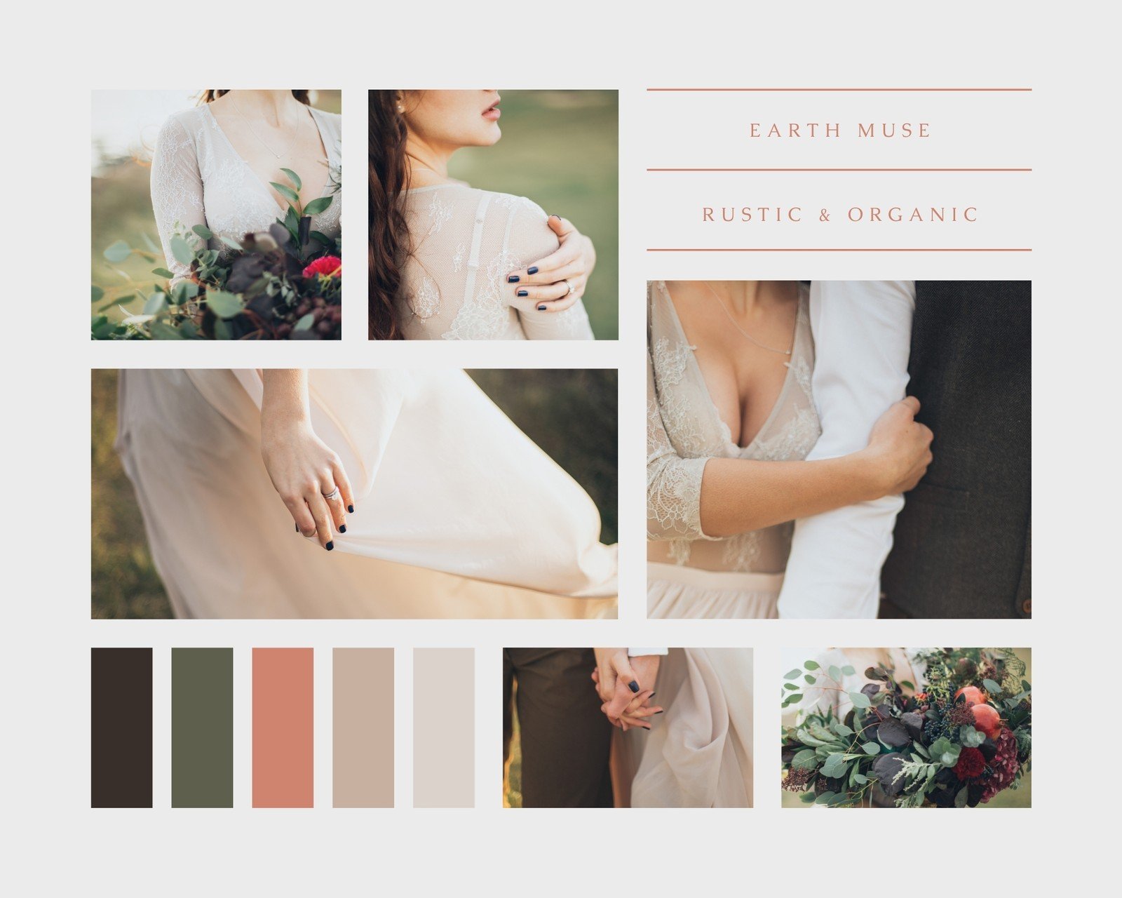 Beige Minimalist Wedding Shape Collage - Venngage